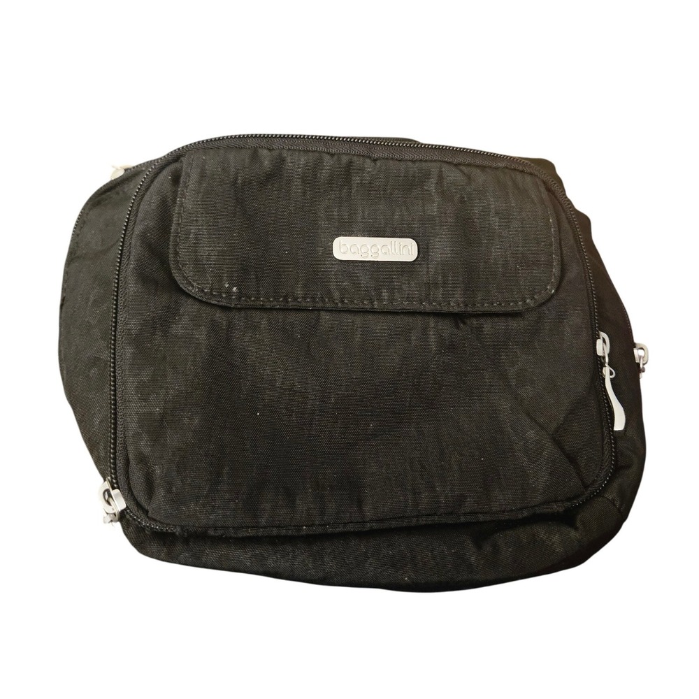 Baggallini Black Crossbody Bag Purse Travel Casual‎ Everyday Lightweight